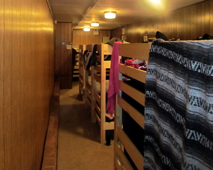 Interior of bunk house.