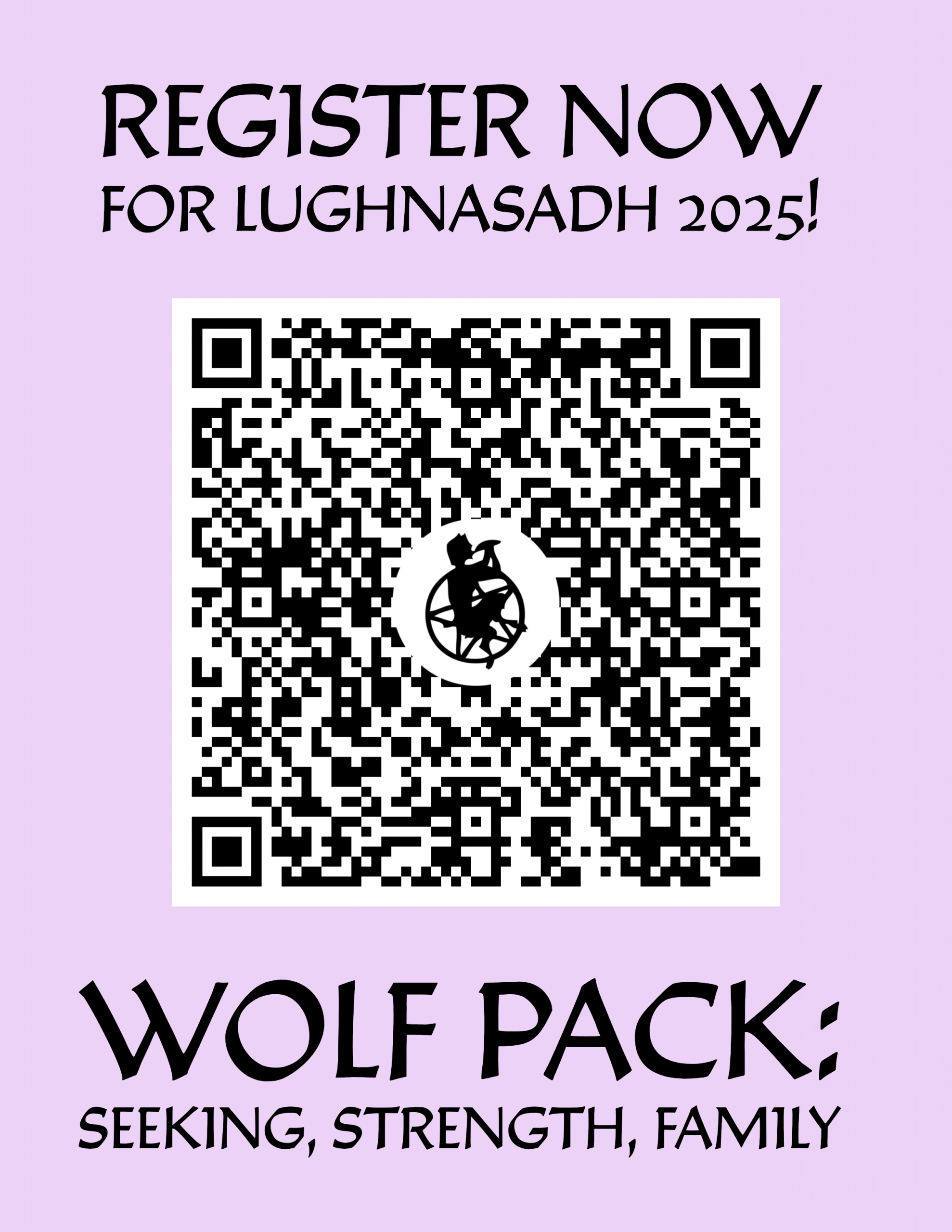 Register now for Lughnasadh!